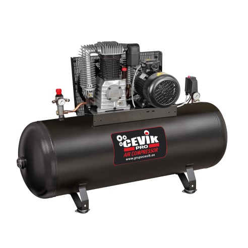 COMPRESSEUR À COURROIE 500L 7.5HP 400V CEVIK PRO CA-PRO500-7.5TF