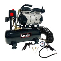 COMPRESSEUR SILENCIEUX 6L 3/4HP CEVIK PRO CA-CS6PLUS