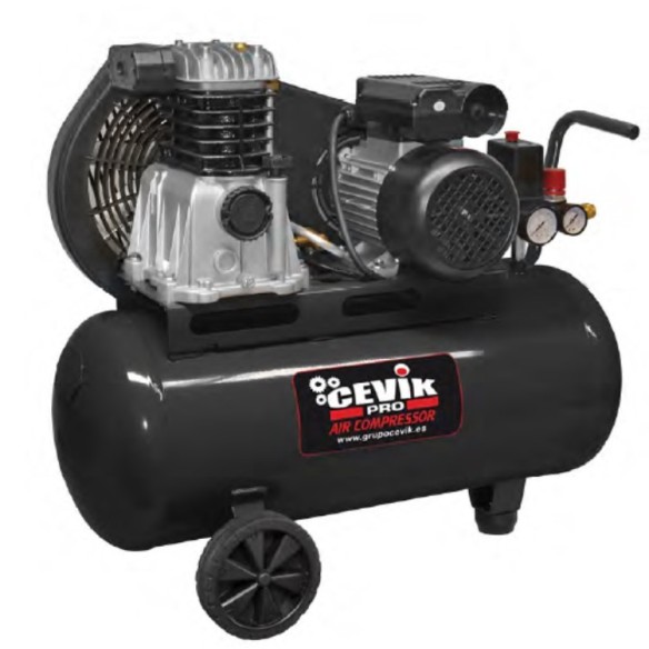 COMPRESSEUR À COURROIE 100L 3HP 230V CEVIK PRO CA-PRO100-3MC