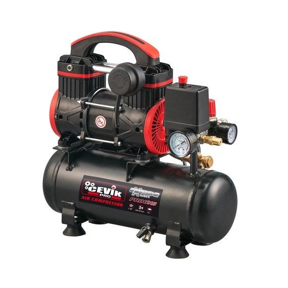 COMPRESSEUR SILENCIEUX 6 LIT 1HP CEVIK PRO CA-PRO6XS