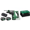 Marteau 3 modes Hikoki DH1826DAWPZ - 3.2J - Avec 2 batteries 18V - 5Ah