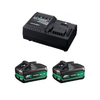 Pack 2 batteries Hikoki Multi Volt type B + Chargeur ultra-rapide UC18YSL3W0Z