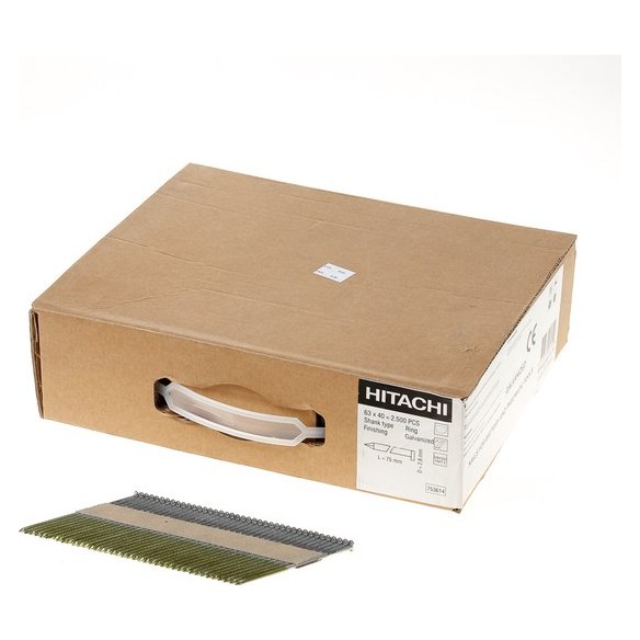 Clou tête en D Galvanisé 34º - Support en papier