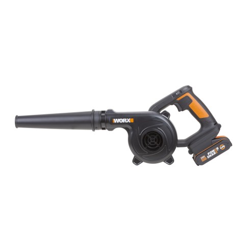 Souffleur léger 20V Max. Worx | PowerShare | WX094 | Inclut 1 batterie 2Ah et chargeur | | 3 vitesses, ergonomique et puissant |