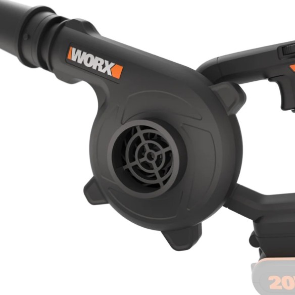 Souffleur léger 20V Max. Worx | PowerShare | WX094.9 | Ne comprend pas la batterie ni le chargeur | | 3 vitesses, ergonomique et
