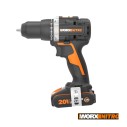Perceuse Visseuse Brushless 20V Worx WX102 - 2 batteries 2Ah, chargeur et Coffret | moteur sans balais