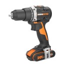 Perceuse Visseuse Brushless 20V Worx WX102 - 2 batteries 2Ah, chargeur et Coffret | moteur sans balais