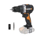 Perceuse Visseuse Brushless 20V Worx | PowerShare | WX102.9 - sans batterie, ni chargeur | moteur sans balais, mandrin