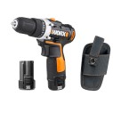 Perceuse Visseuse 12V Worx | WX128.3 - 2 batteries 2Ah | 15+1 couples de serrage, 25Nm, mandrin 10mm