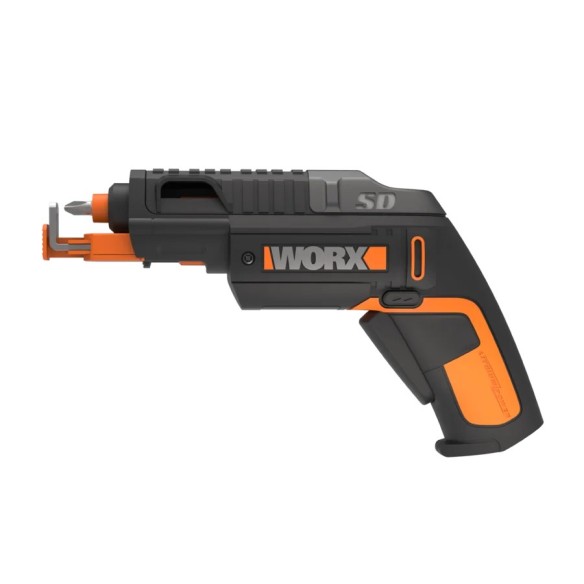 WORX WX255 | Visseuse 4V | Changement automatique de pointes | Adaptateur de maintien de vis | Comprend un kit de pointes | lumi