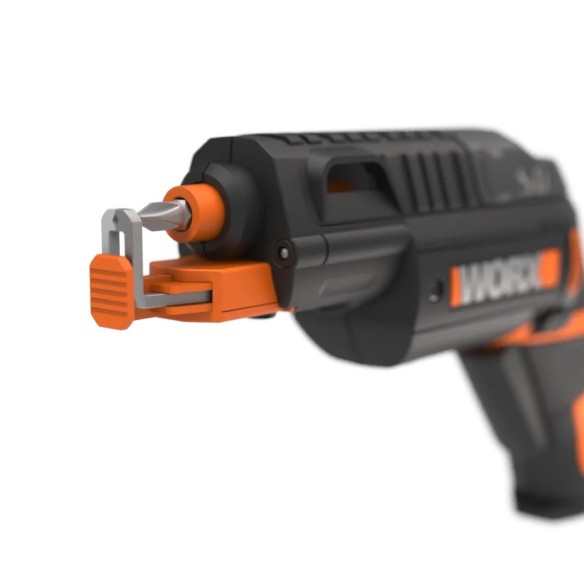 WORX WX255 | Visseuse 4V | Changement automatique de pointes | Adaptateur de maintien de vis | Comprend un kit de pointes | lumi