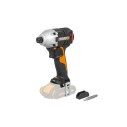 WORX Visseuse à chocs Brushless 20 V - PowerShare - Sans batterie ni chargeur - Moteur sans balais, contrôle de vitesse