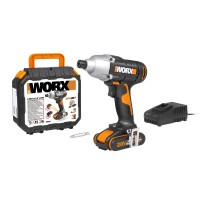 Visseuse à chocs sans-fil Worx WX291 - 170 Nm - 20V - 1 batterie 2Ah, Chargeur et Coffret