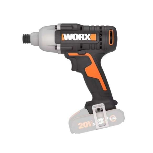 Visseuse à chocs 20V Worx | PowerShare | WX291.9 - Sans batterie ni chargeur | Contrôle de vitesse variable, réversible,