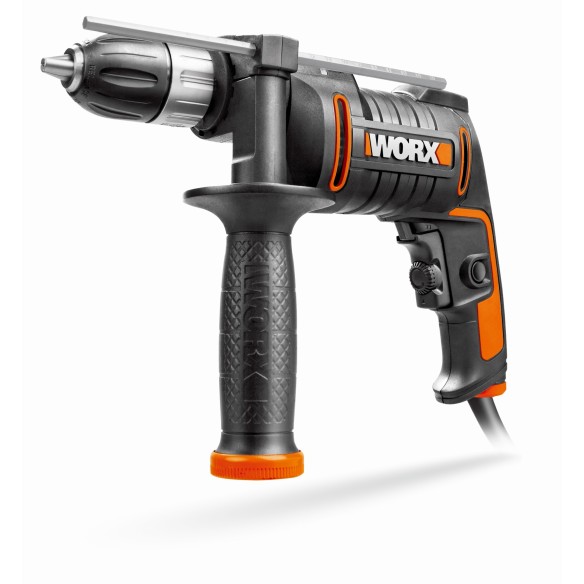 Perceuse à percussion 600W | Worx | WX317 | 3.000tr/min, 48.000ipm, mandrin de 13mm, contrôle de vitesse variable
