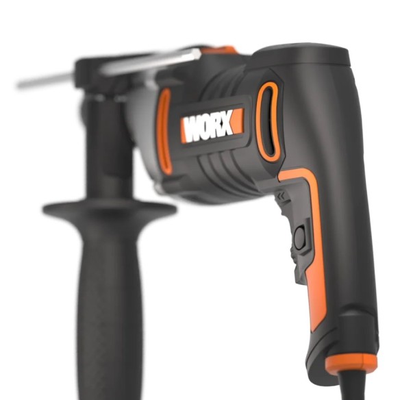 Perceuse à percussion 810W | Worx | WX318 | 3.000 tr/min | 48.000 bpm | mandrin de 13mm | contrôle de vitesse variable | Inclus