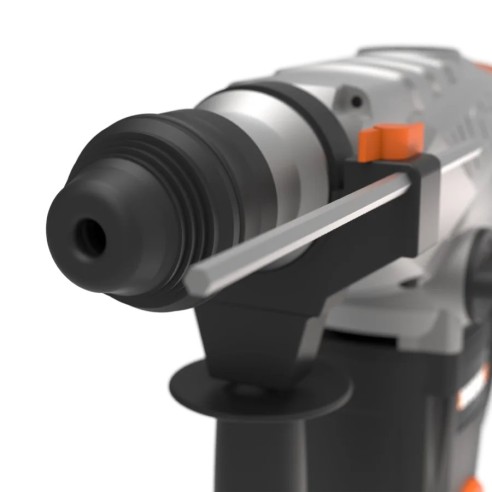 Marteau perforateur SDS-Plus | 1.250W | 5 J de puissance | Worx WX333 | 750 tr/min 3.700 ipm | Boîte de vitesses en aluminium | 