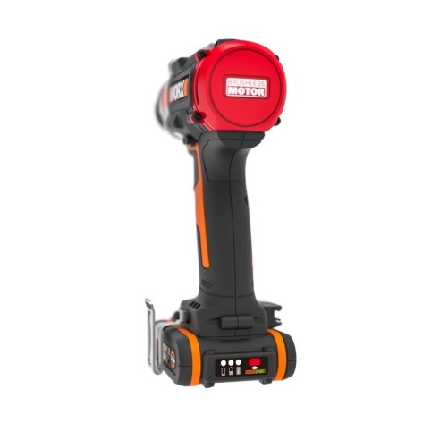 Perceuse à percussion Slammer Brushless 20V Worx WX354 | 2 batteries 2Ah et chargeur - Moteur sans balais