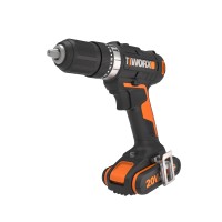Worx WX370 - Perceuse à percussion 20V (2 batteries 2.0Ah)