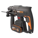 Marteau combiné SDS-PLUS sans fil WORX WX381 - 2J - Brushless - 20V - Comprend 1 batterie 4Ah, chargeur et Coffret