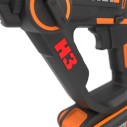 Marteau, Perceuse et Visseuse sans-fil Worx H3 - WX390.9 - 1,2J - 20V - N'inclut pas les Batteries, Chargeur ni Coffret