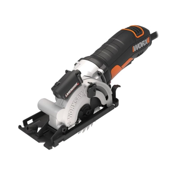Scie circulaire Worxsaw 27mm, HC 400W Worx | WX426 | Guide laser, système d'aspiration intégré, polyvalent, compact