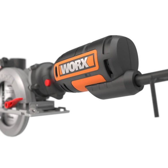 Scie circulaire WorxSaw XL | WX427 | Disque de 120 mm | 46 mm de profondeur de coupe | Inclut 3 disques Worx dans le Coffret de 