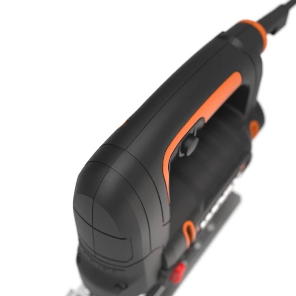 WORX WX477.1 Scie sauteuse pendulaire 550W, Système pendulaire 4 niveaux, Soufflage de copeaux, Extraction de poussière, Noir