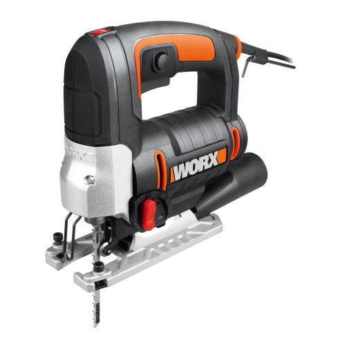Scie sauteuse pendulaire 650W Worx | WX478.1 | Changement de lame sans outils | Extraction de poussière | Système pendulaire 4 p