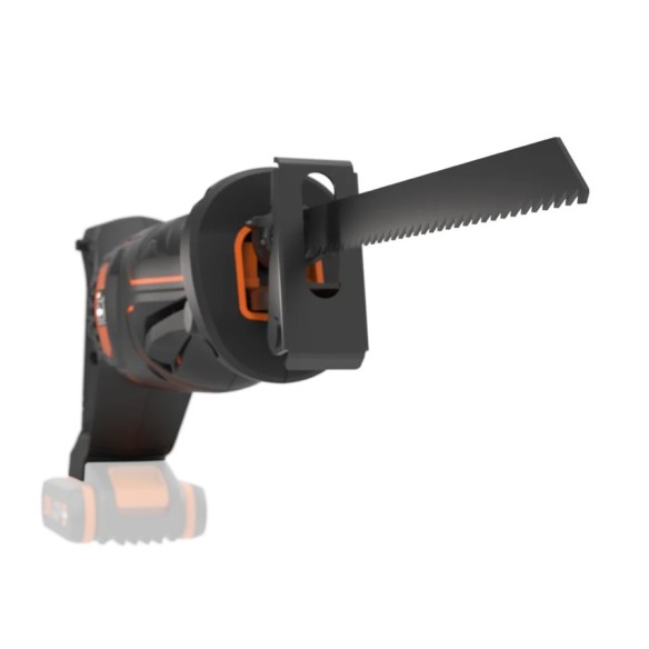 WORX WX500.9 Scie sabre 20V PowerShare, Sans batterie ni chargeur, Contrôle de vitesse variable, Changement de lames sans outil.