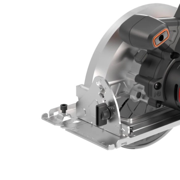 Scie circulaire Brushless 20V Worx | PowerShare | WX520.9 - Sans batterie, ni chargeur | Moteur sans balais, coupe en biseau, ba