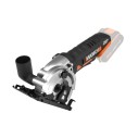 Scie circulaire 85 mm WorxSaw 20V Worx | PowerShare | WX527.9 - Sans batterie, ni chargeur | 2500 rpm, maniement à une main, pro