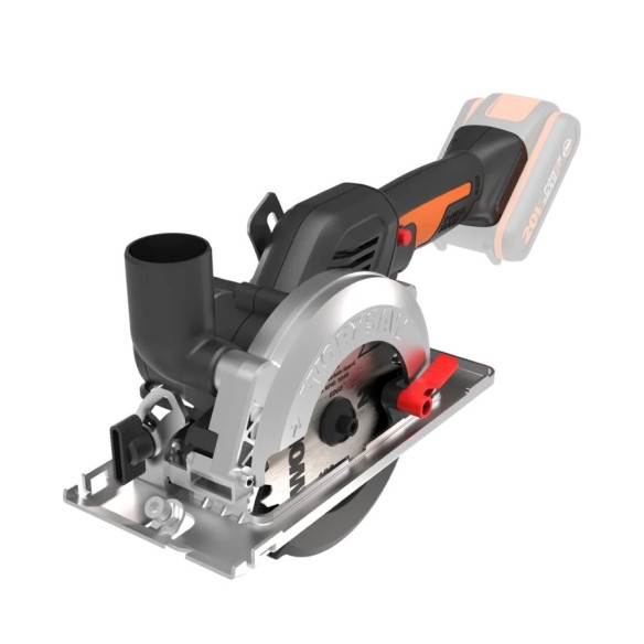Scie circulaire Brushless Worxsaw XL 20V Worx | PowerShare | WX531.9 | Ne comprend pas de batterie ni de chargeur | Moteur sans 