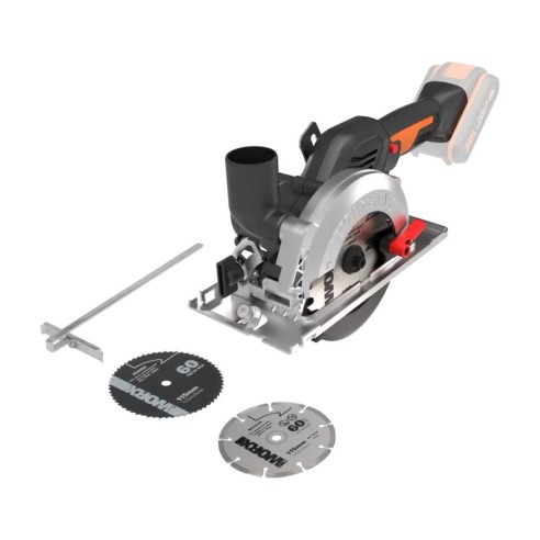 Scie circulaire Brushless Worxsaw XL 20V Worx | PowerShare | WX531.9 | Ne comprend pas de batterie ni de chargeur | Moteur sans 