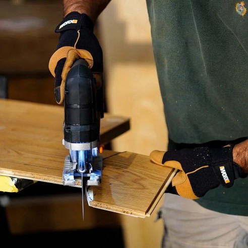 Scie sauteuse 20V Worx | Power Share | WX542  Puissant moteur sans balais | 1 batterie de 2Ah, chargeur et Coffret | 3 positions