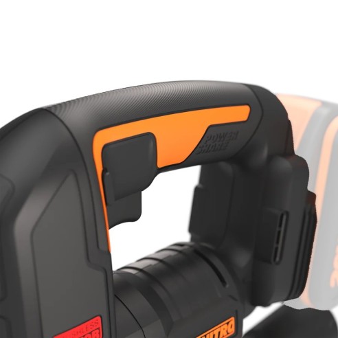 Scie sauteuse 20V Worx | Power Share | WX542.9 Moteur puissant sans balais | 3 positions, pendulation et tube d'aspiration | si