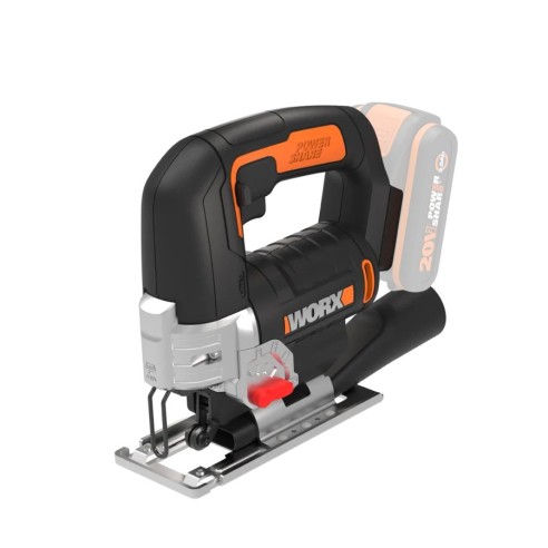 Scie sauteuse 20V Max. WORX | WX543.9 | Système de pendule à 4 positions | Sans batterie ni chargeur | Changement rapide de lame