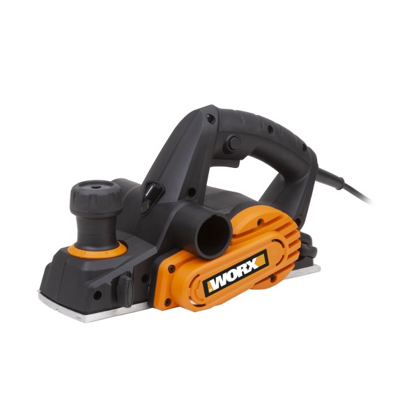 Rabot électrique 750W Worx | WX615 | 82mm | Guide parallèle et de profondeur | Réglage de profondeur jusqu'à 3mm | Sac de récupé