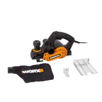 Rabot électrique 750W Worx | WX615 | 82mm | Guide parallèle et de profondeur | Réglage de profondeur jusqu'à 3mm | Sac de récupé 2