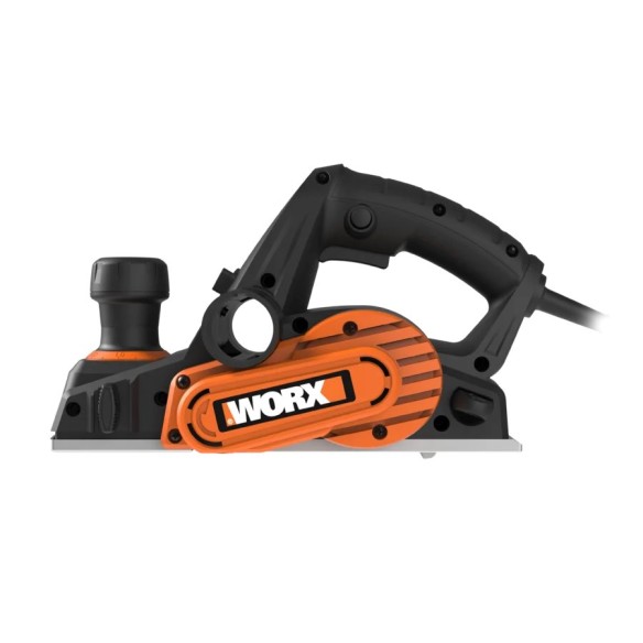 Rabot électrique 750W Worx | WX615 | 82mm | Guide parallèle et de profondeur | Réglage de profondeur jusqu'à 3mm | Sac de récupé