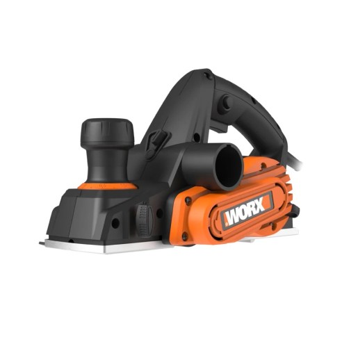 Rabot électrique 750W Worx | WX615 | 82mm | Guide parallèle et de profondeur | Réglage de profondeur jusqu'à 3mm | Sac de récupé