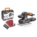 Ponceuse orbitale 250W Worx | WX 641 | Système de fixation de papier abrasif par pince, base en aluminium, design ergonomique