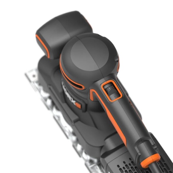 Ponceuse orbitale 250W Worx | WX 641 | Système de fixation de papier abrasif par pince, base en aluminium, design ergonomique