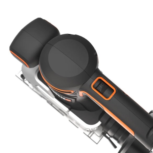 Ponceuse orbitale cyclonique 270W Worx | WX 642.1 | Facile décharge de poussière, base en aluminium, système de fixation avec pi