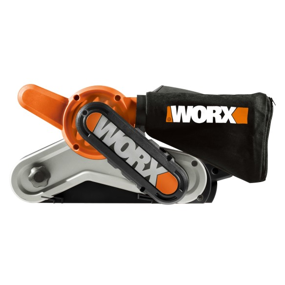 Ponceuse à bande 950W Worx | WX 661.1 | Surface de ponçage 76 x 130 mm, système d'auto-centrage, changement rapide de bande