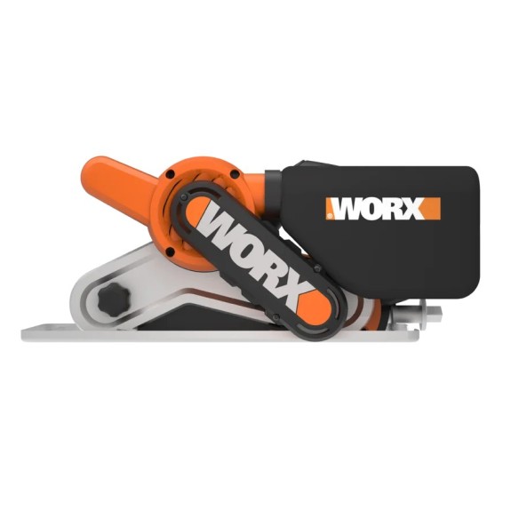 Ponceuse à bande 950W Worx | WX 661.1 | Surface de ponçage 76 x 130 mm, système d'auto-centrage, changement rapide de bande