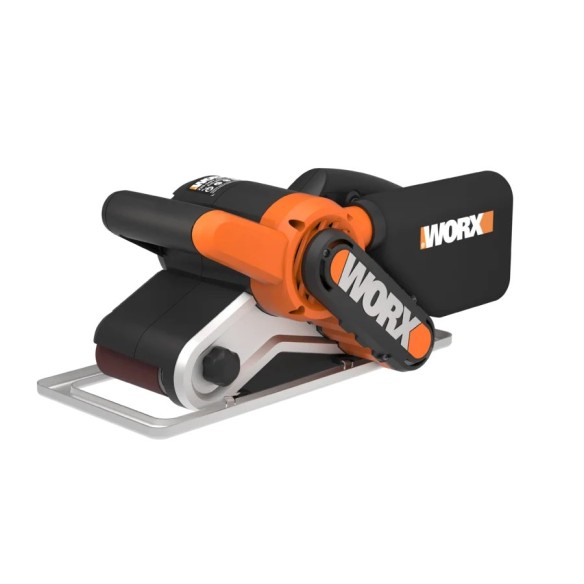 Ponceuse à bande 950W Worx | WX 661.1 | Surface de ponçage 76 x 130 mm, système d'auto-centrage, changement rapide de bande
