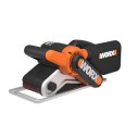 Lijadora de Banda 950W Worx | WX 661.1 | Superficie de lijado 76 x 130mm, sistema de autocentrado, cambio rápido de banda