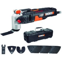 Outils oscillants Sonicrafter 450W F50 Worx | WX681 | Vitesse variable, système Hyperlock | Ancrage universel | Coffret de 39 ac
