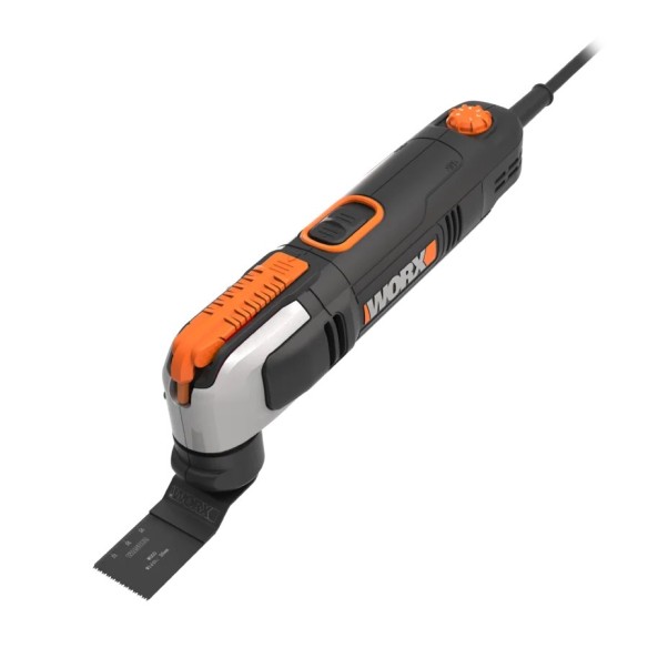 WORX WX686 - Outil multi fonctions (250 W, inclut des accessoires et un Coffret)